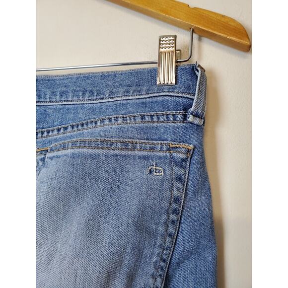 Rag & Bone 25 Destroyed Jeans DRE Brigade Medium Wash Low Rise Distressed - Picture 13 of 15